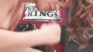 reality kings - curvy white girl athena faris sneaks a taste