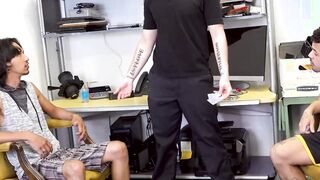 Christian Ryder ass fucked by Malakai White and Rave Hardick