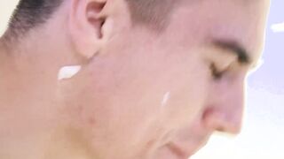 Lusty daddy drills his stepson with hard raw fucking