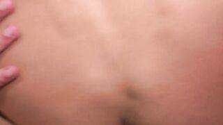 Latino amateur spunks while getting barebacked hard