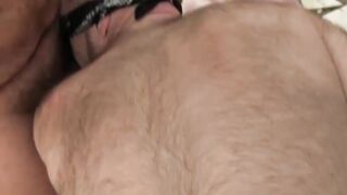 Horny old fuck buddies have one nasty gay threesome sex