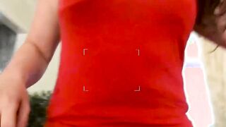 Lingerie babe Chantelle Coleman filmed sucking cock by nerd