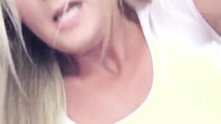 big ass blonde teen step sister fucked on family couch pov