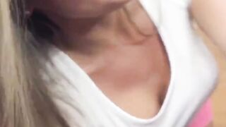 big ass blonde teen step sister fucked on family couch pov