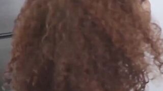 hot black teen fucks older white dick in bathroom for facial
