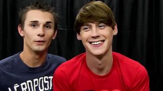 Naughty twink Jacobey wants Elijahs bare cock up his ass