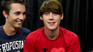 Naughty twink Jacobey wants Elijahs bare cock up his ass
