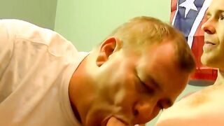 Skinny Leroy gets his big dick sucked by some horny dude