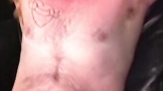 He still has it in him and he shows it by stroking his cock