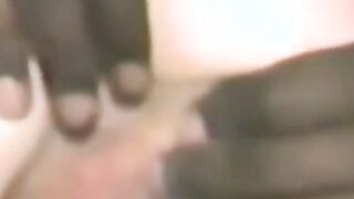 Amateur muff divers lick each other and use a giant dildo