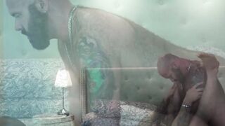 Inked hunk barebacks his lover balls deep after a blowjob