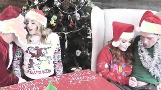 a christmas family orgy breaks out after dinner
