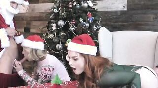a christmas family orgy breaks out after dinner