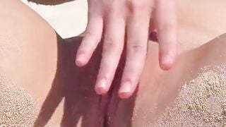 teen lesbians aria banks & rachel rivers beach sex