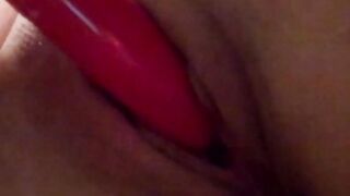 Sensual MILF undresses and plays with her wet pussy alone