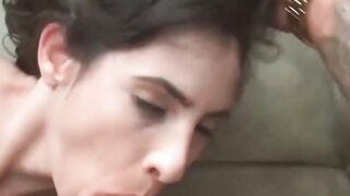 sexy chick nora doll bounces on a hard cock and gets a load