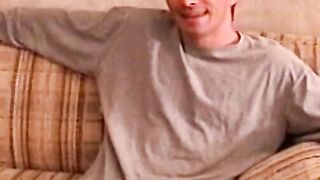 Handsome American stud blown by perv cameraman