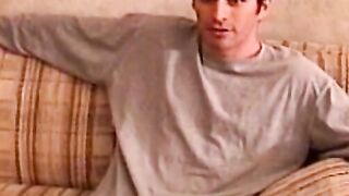 Handsome American stud blown by perv cameraman