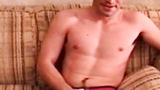 Handsome American stud blown by perv cameraman