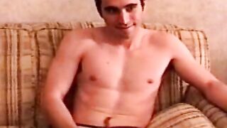 Handsome American stud blown by perv cameraman