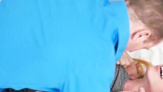 Bratty babe Zoe Clark eats cum after ramming by stepdad