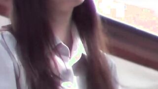 Japanese schoolgirls taped flashing panties in public