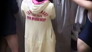 18yo Japanese babe undresses for hidden camera