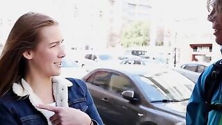 Euro babe Alexis Crystal is on her way on the store when she literally bumps into Ricky Rascal, who has