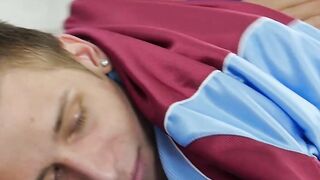 Euro twink fuck massaged while having an awesome view