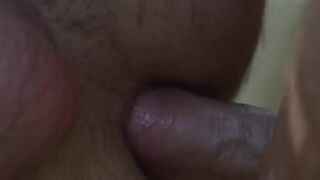 Handsome young gay treated with outdoor breeding session