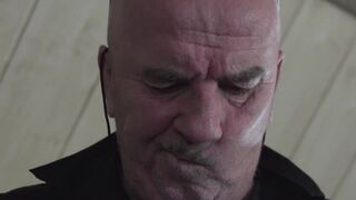 Office babe busted masturbating and fucked by old man