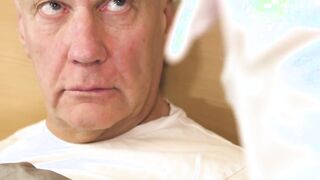 Teeny nurse working on old patients throbbing cock