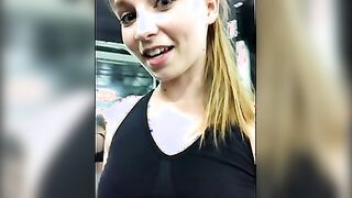 Cute blonde Ava Parker loves working out to keep her small tit body tight. Her ass looks amazing goddess inside leggings