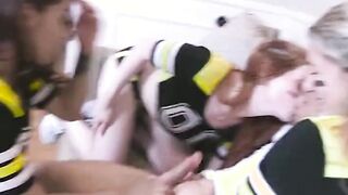 sexy friends get horny after football practice