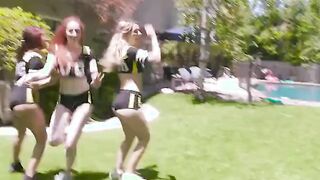 sexy friends get horny after football practice