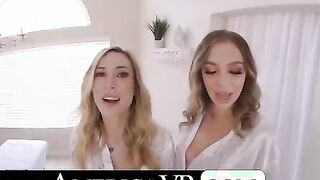 It's your first time at the massage parlor with hot blondes Aiden Ashley & Tiffany Watson