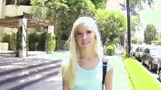 hot young petite blonde teen fucked by stranger for cash pov