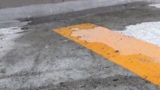 Naughty Japanese babes have no problems peeing in public