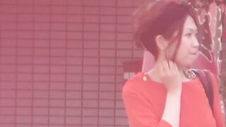 Naughty Japanese babes have no problems peeing in public