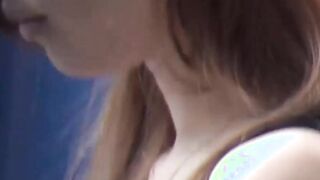Perfect Japanese nipples flashing in public