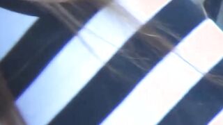 Perfect Japanese nipples flashing in public