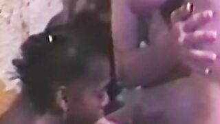 Promiscuous babe blows and rides cock in pool threeway