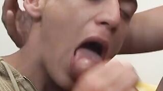 Latino teen is receiving cock in his ass and lots of cum