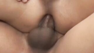 Latino teen is receiving cock in his ass and lots of cum