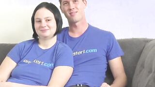 this amateur and shy couple wants to show us their sex skill