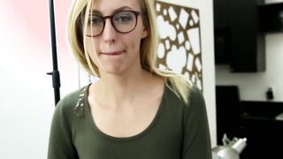 Gorgeous blonde missionary fucked at fake sex audition