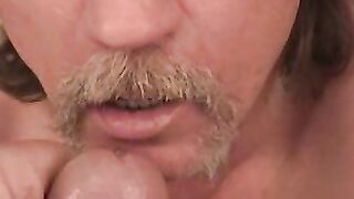 Trailer trash loves sucking that hairy cock passionately