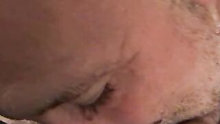 He knows how to jerk off his giant cock like a real pro