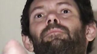 Nasty old dude Daniel loves spraying his cum all over