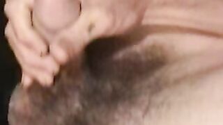 Nasty old dude Daniel loves spraying his cum all over